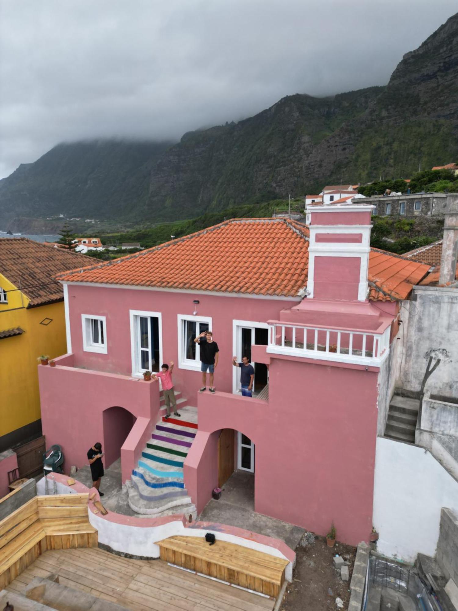 The Pink House Vandrarhem Faja Grande Exteriör bild